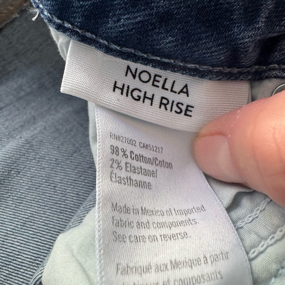 Paige Denim High Rise Noella Relaxed Straight Leg Sz. 31 Ravenna Destructed - Picture 8 of 9